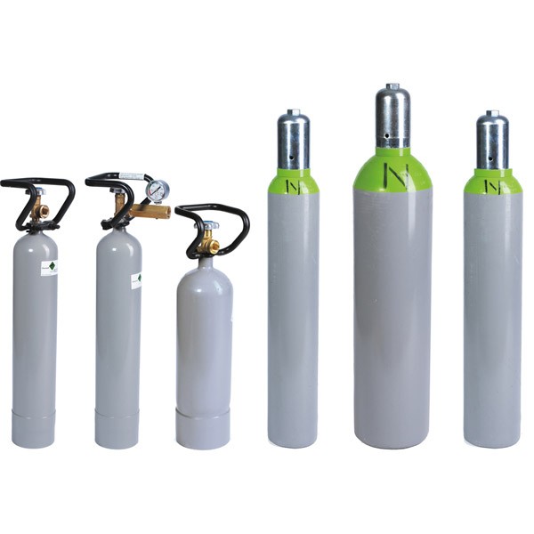 10Liter, 200 bar Pressluftflasche mit Fuß und Ventilschutz