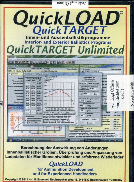 QuickLOAD Ballistik-Software