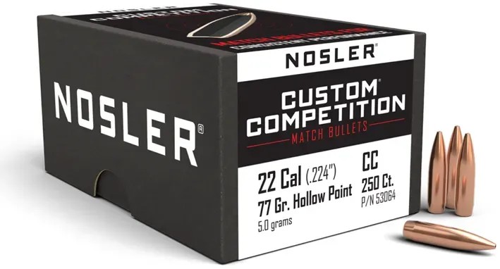 250 NOSLER J-4 .224-77 HPBT