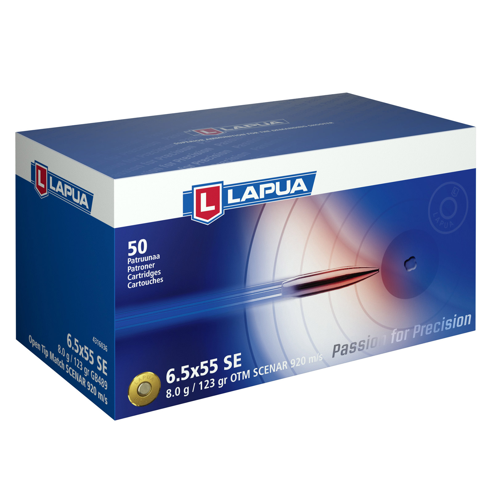 LAPUA 6.5X55 SCENAR  8G  A50