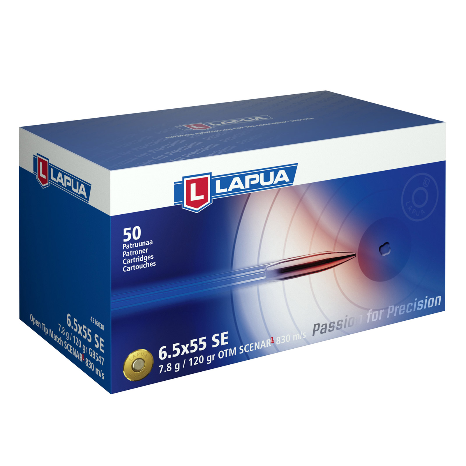 LAPUA 6.5X55 SCENAR-L 7,8g A50