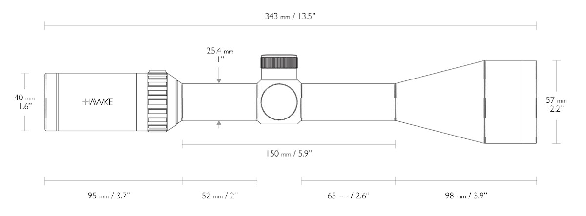 VANTAGE  3-9x50 30/30 Duplex 1"