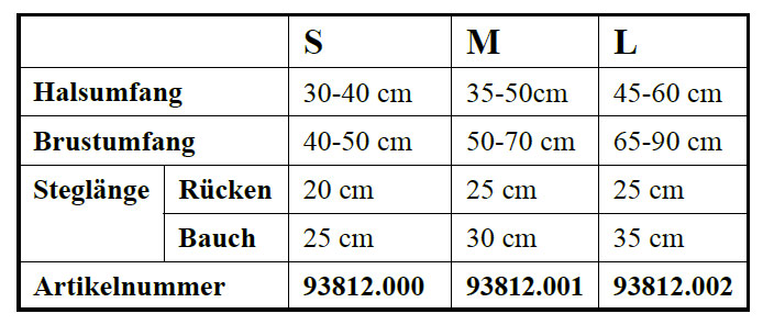 BRUSTGESCHIRR NEONGELB GR. M