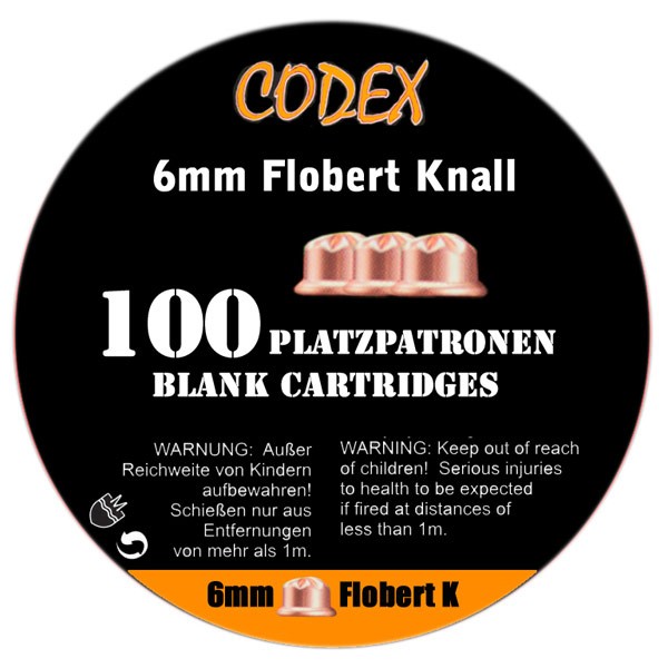 CODEX Platzpatronen 6mm Flobert Knall