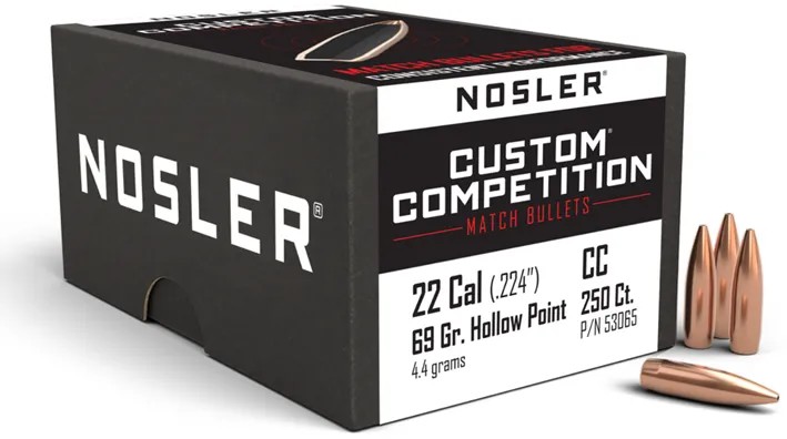 250 NOSLER J-4 .224-69 HPBT