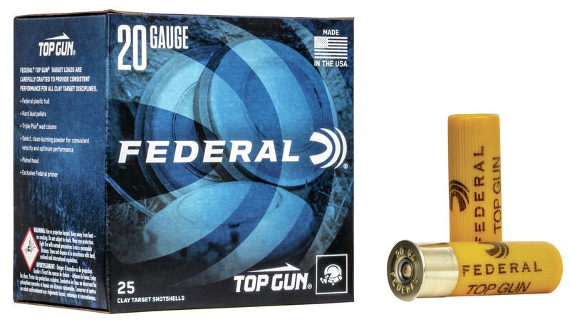 FED TG209 TOP GUN SHOT- SHELLS .20GA 2-3/4_ 2-1/2DE 7/8OZ #9