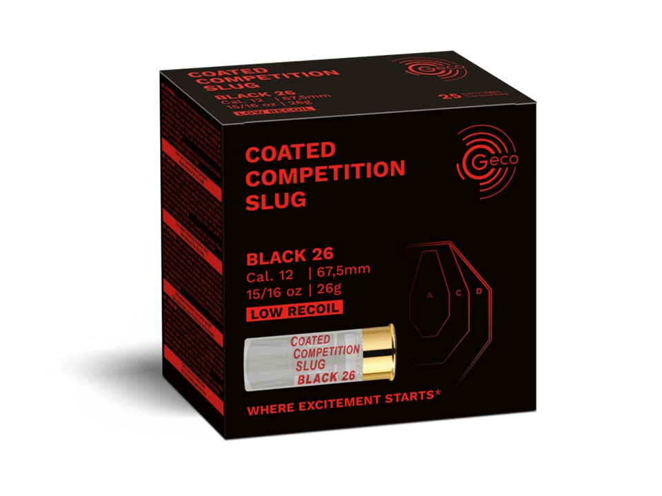 GECO COATED COMPETITION SLUG BLACK 26 12/67,5