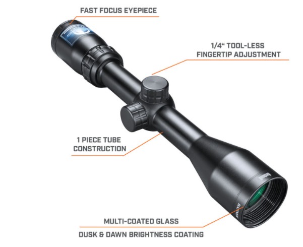 BUSHNELL 613944 3-9X40 BANNER SCOPE MATTE BLACK CIRCLE-X 4_