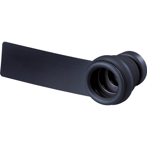 Gehmann Flexible Gummiblende mit Abdeckscheibe Schwarz
