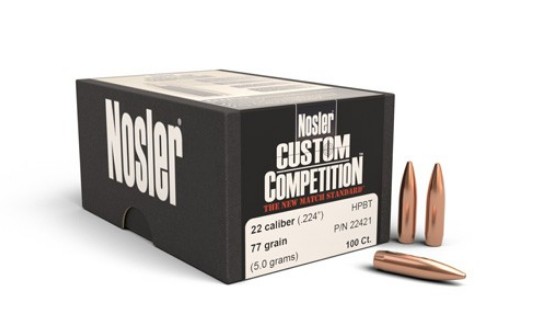 100 NOSLER J-4 .224-77 HPBT