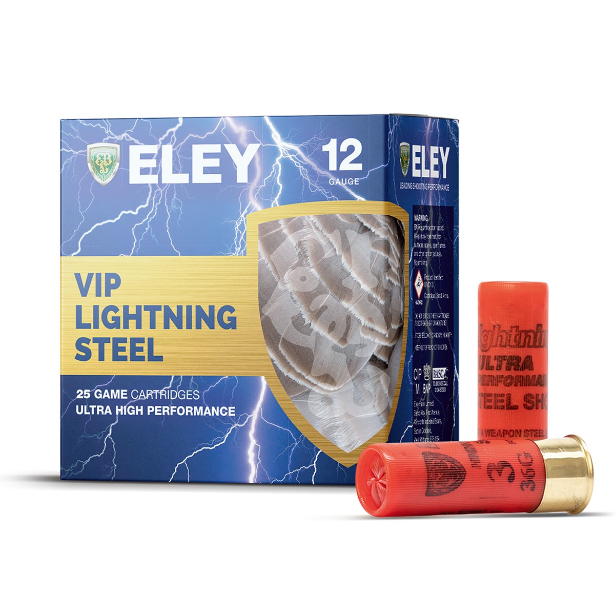 ELEY VIP Lightning Steel 12/76 Schrotstärke 1