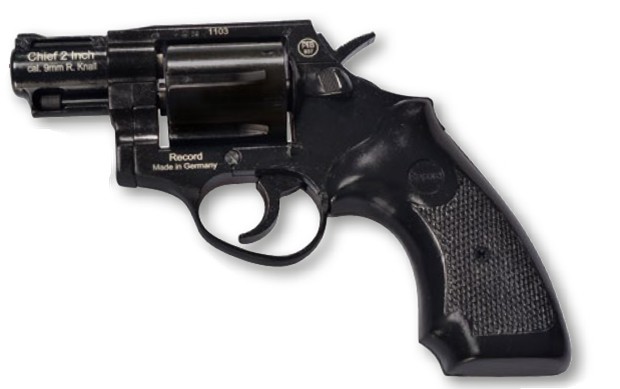 Record Revolver CHIEF, 2", Kal. .380 Knall, schwarz-matt