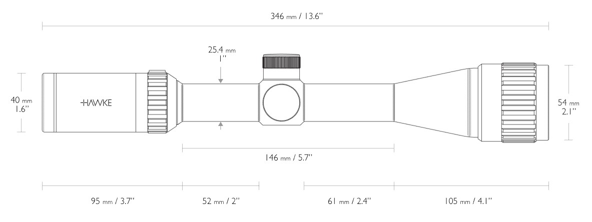 VANTAGE  4-12x40 AO 30/30 Duplex 1"