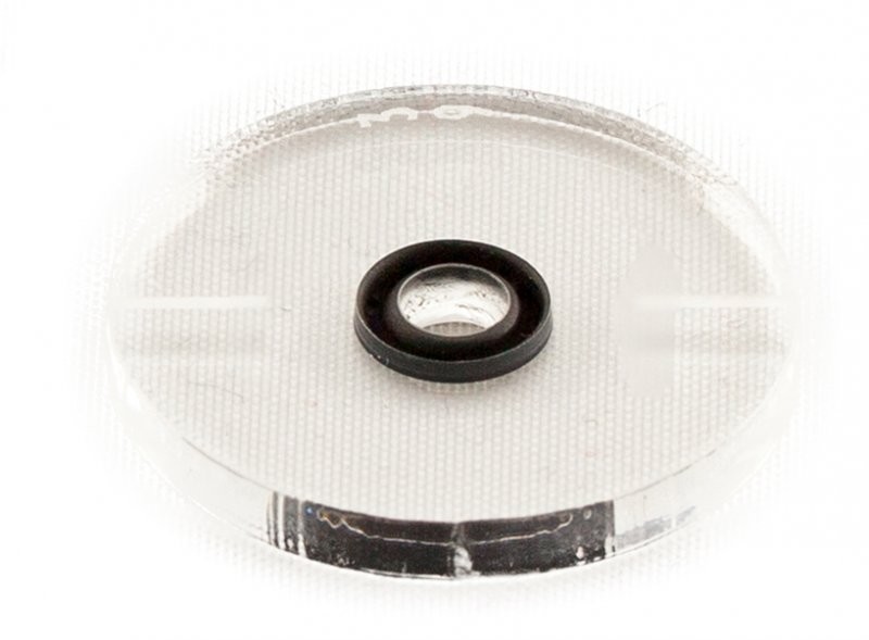 Lochkorn mit Balken, Ringdicke schwarz 1,5 mm