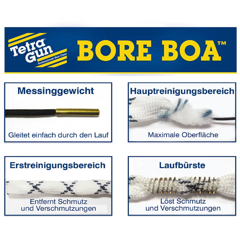 TETRA GUN Bore Boa™ Lauf-Reinigungsschnur für Kurzwaffen