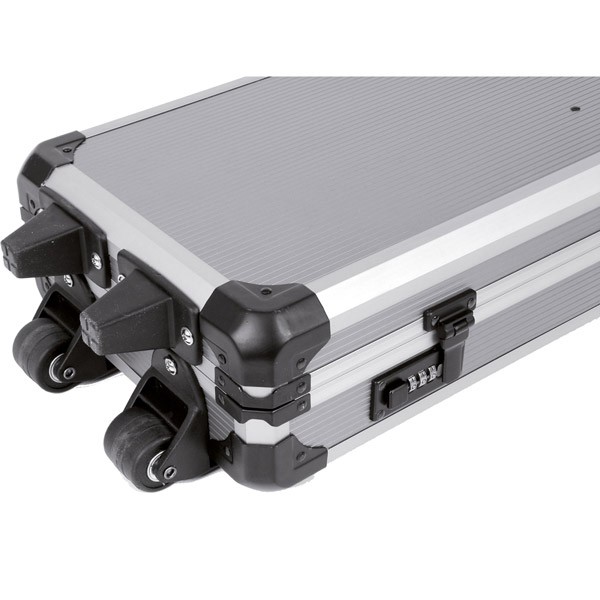 Gehmann Koffer für 1 Langwaffe,Aluminium mit Transportrollen