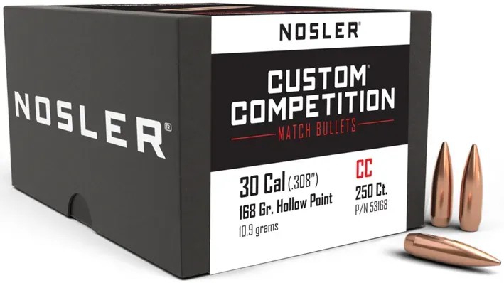 250 NOSLER .30-168 COMPETITION  HP-BT