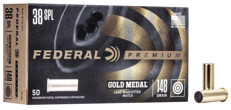 FED GM38A .38 SPECIAL 148GR LEAD WC MATCH 50/1000-15KG