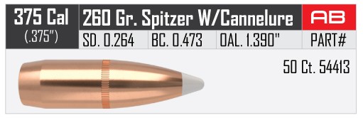 .375, 260 grains, AccuBond