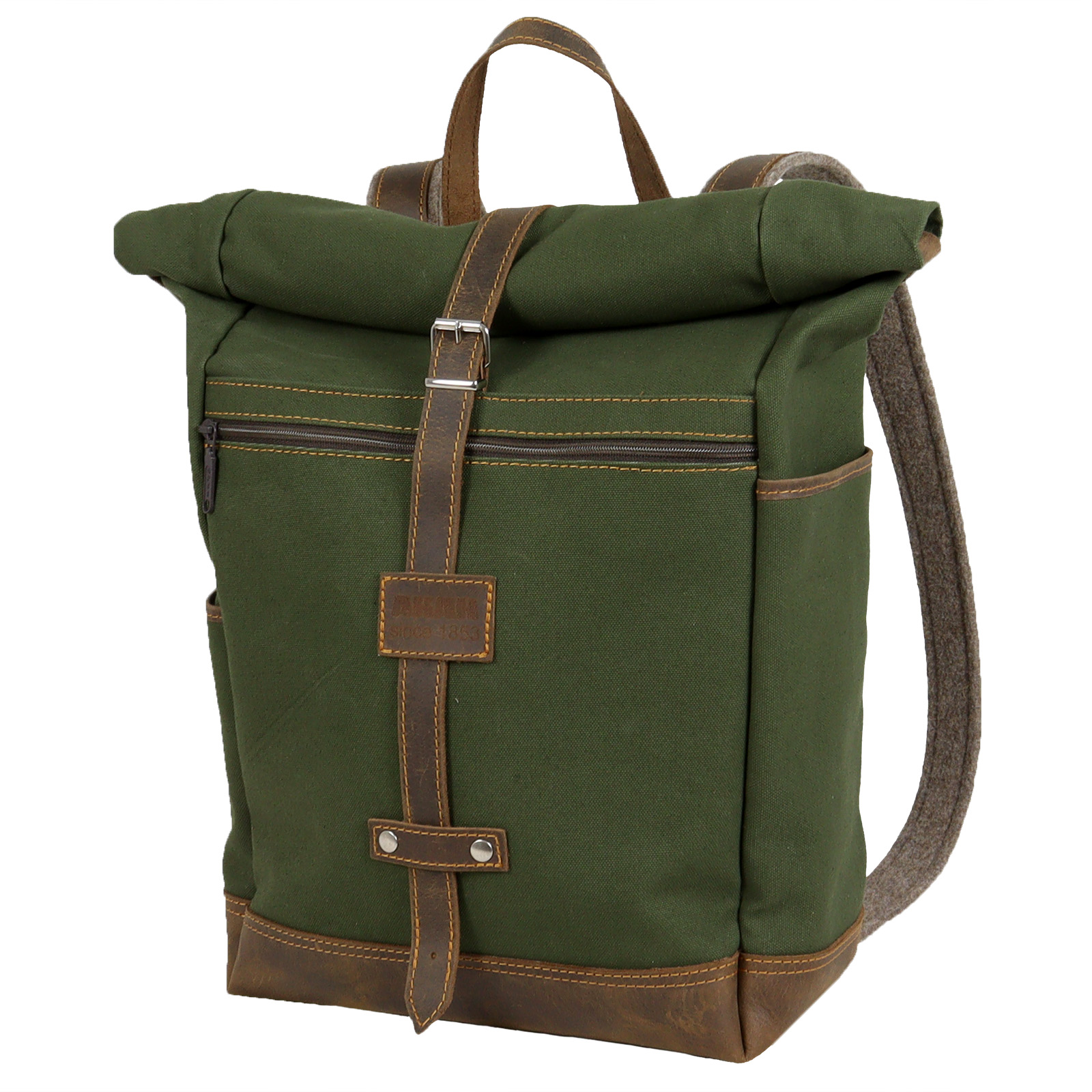 AKAH Rolltop-Rucksack aus Canvas