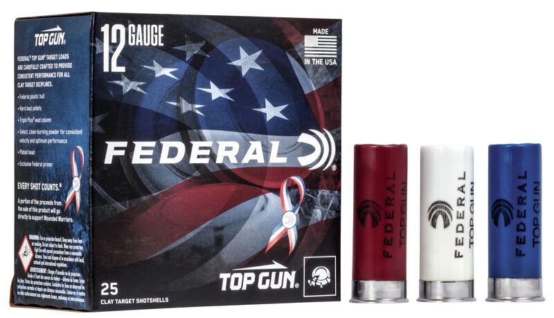 FED TGL12US8 TOP GUN SHOTSH. .12GA 2-3/4_ 2-3/4DE 1-1/8OZ #8