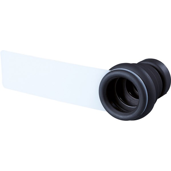 Gehmann Flexible Gummiblende mit Abdeckscheibe Schwarz