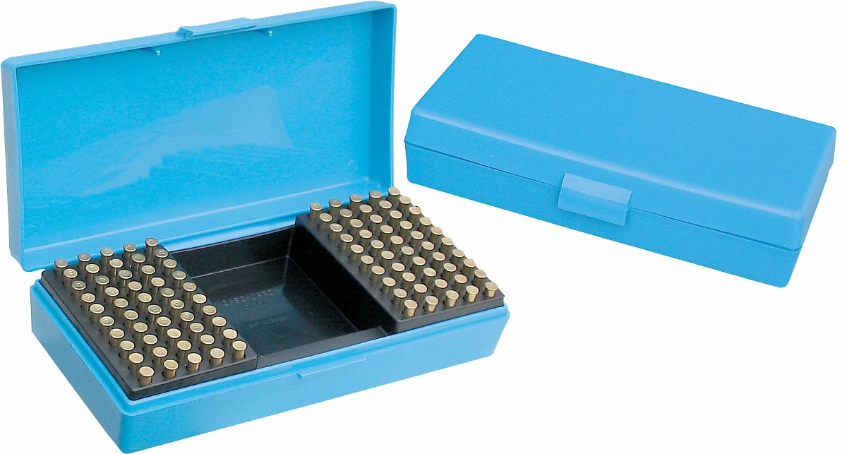 Munitionsaufbewahrungsbox für Kal. .22 l.r., blau, 22 x 11 x