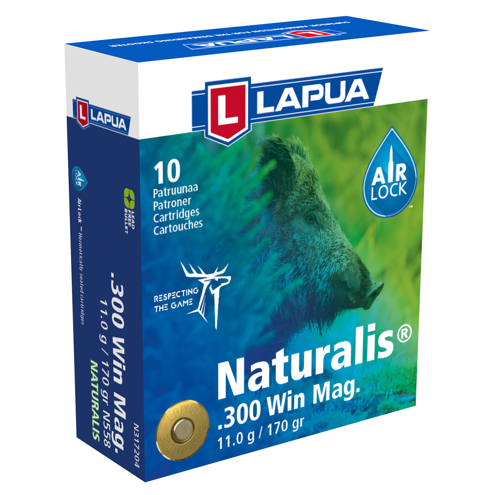 LAPUA .300 Win Mag Naturalis 11g / 170grs