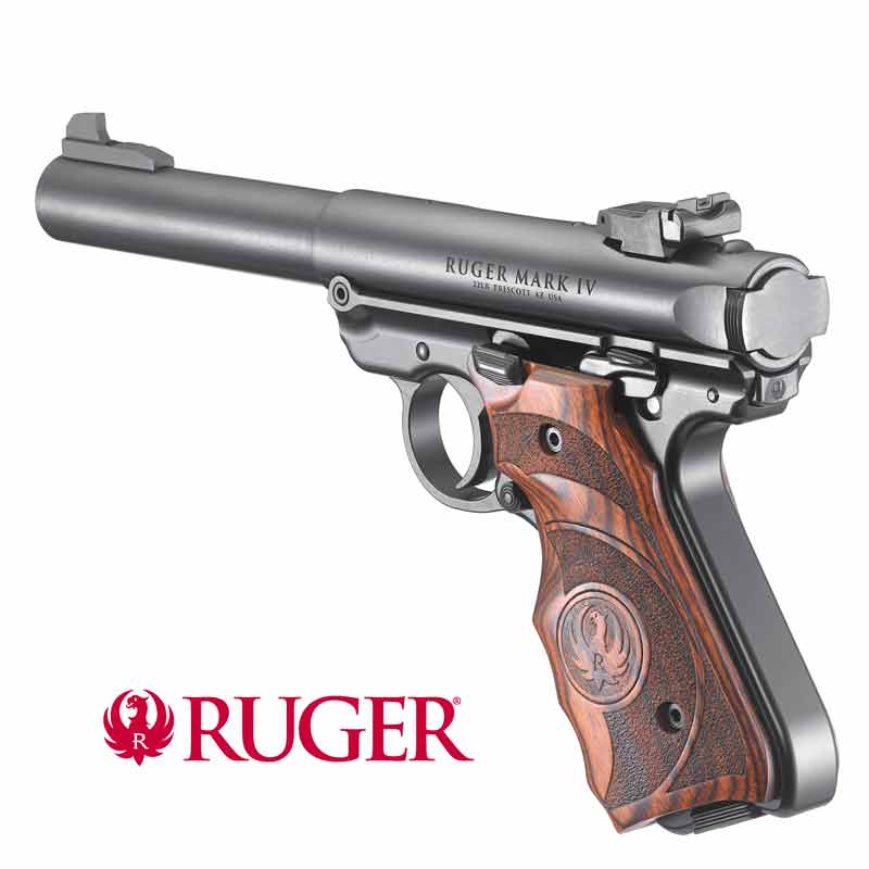 RUGER Mark IV Target 5,5" brüniert, Target Holzgriff