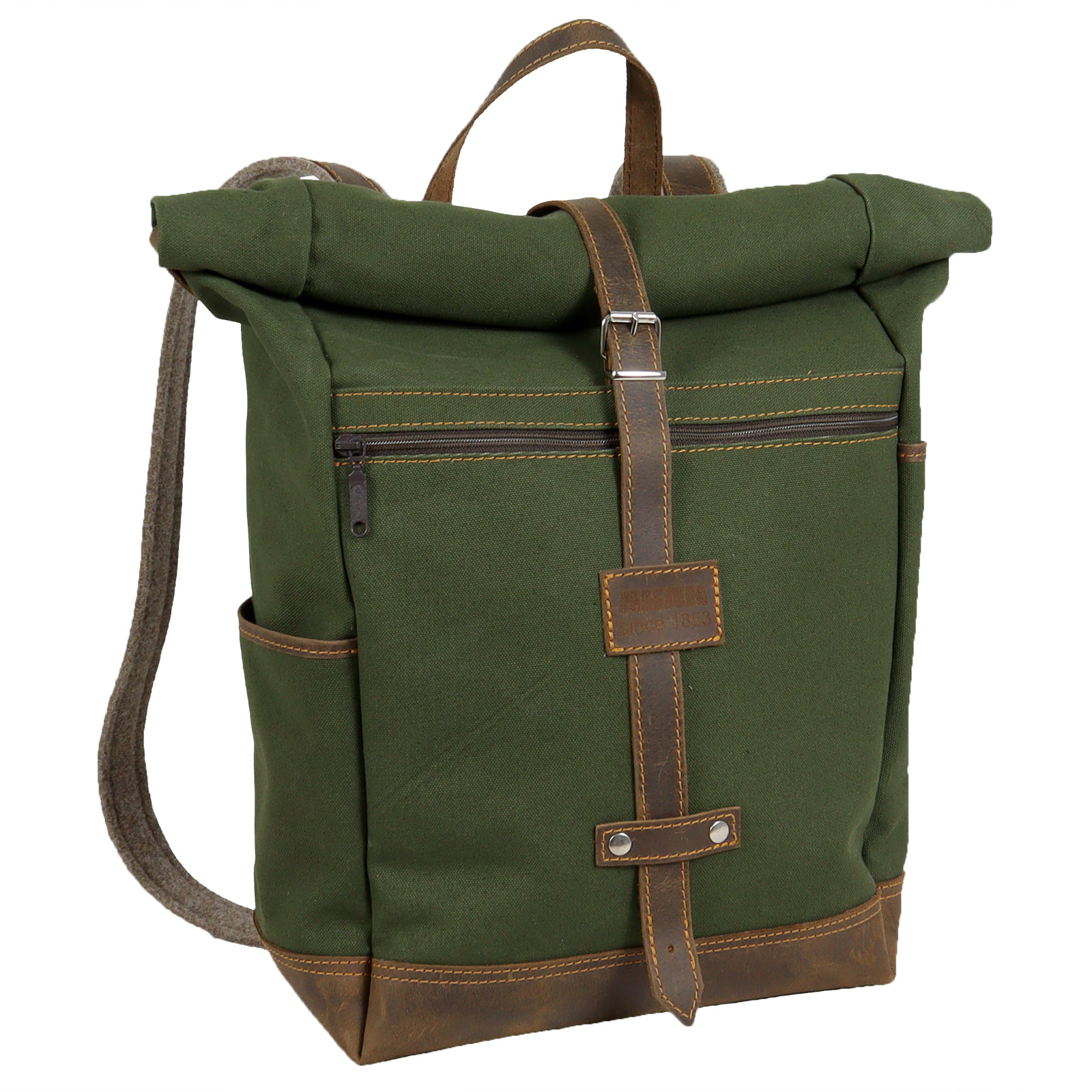 AKAH Rolltop-Rucksack aus Canvas